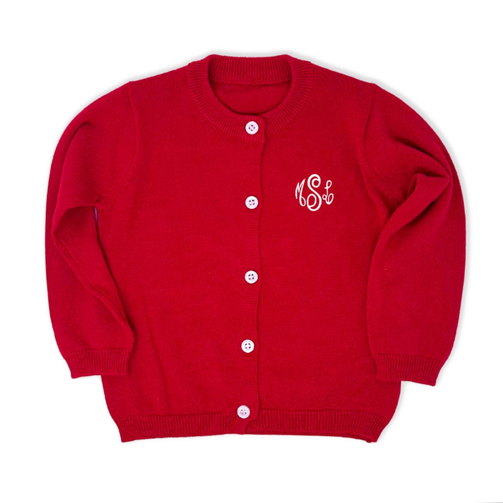 Red Monogrammed Sweater
