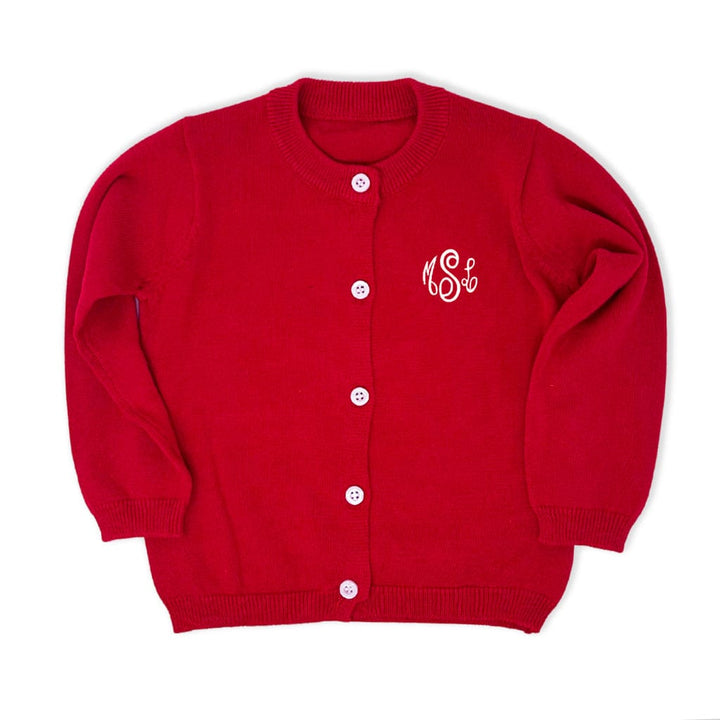 Red Monogrammed Sweater