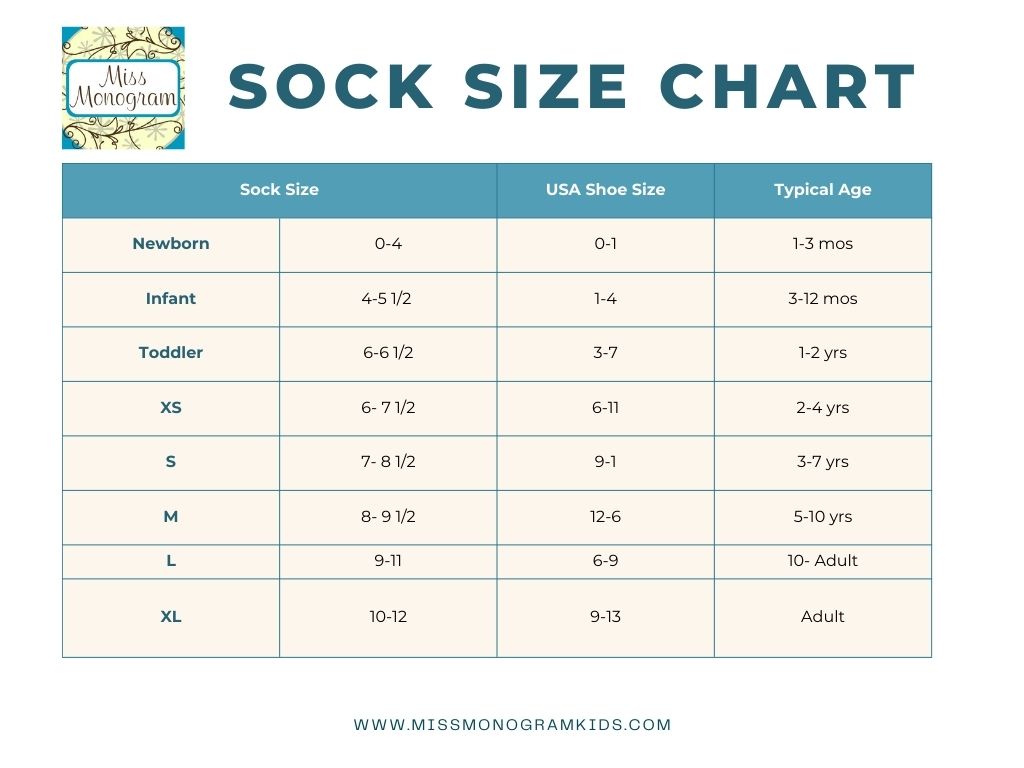 Miss Monogram sock Chart