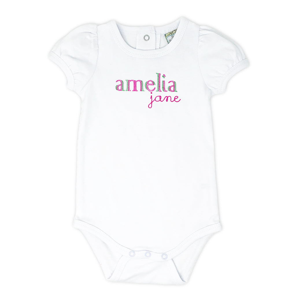 Monogrammed Watermelon Onesie – Miss Monogram