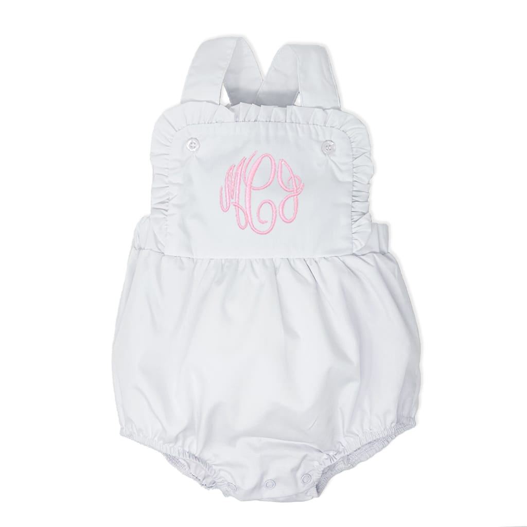 White Ruffle Sunsuit