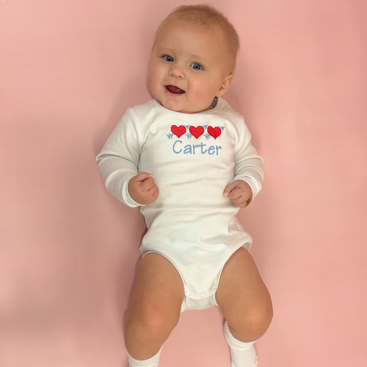 boy bodysuit onesie for valentines