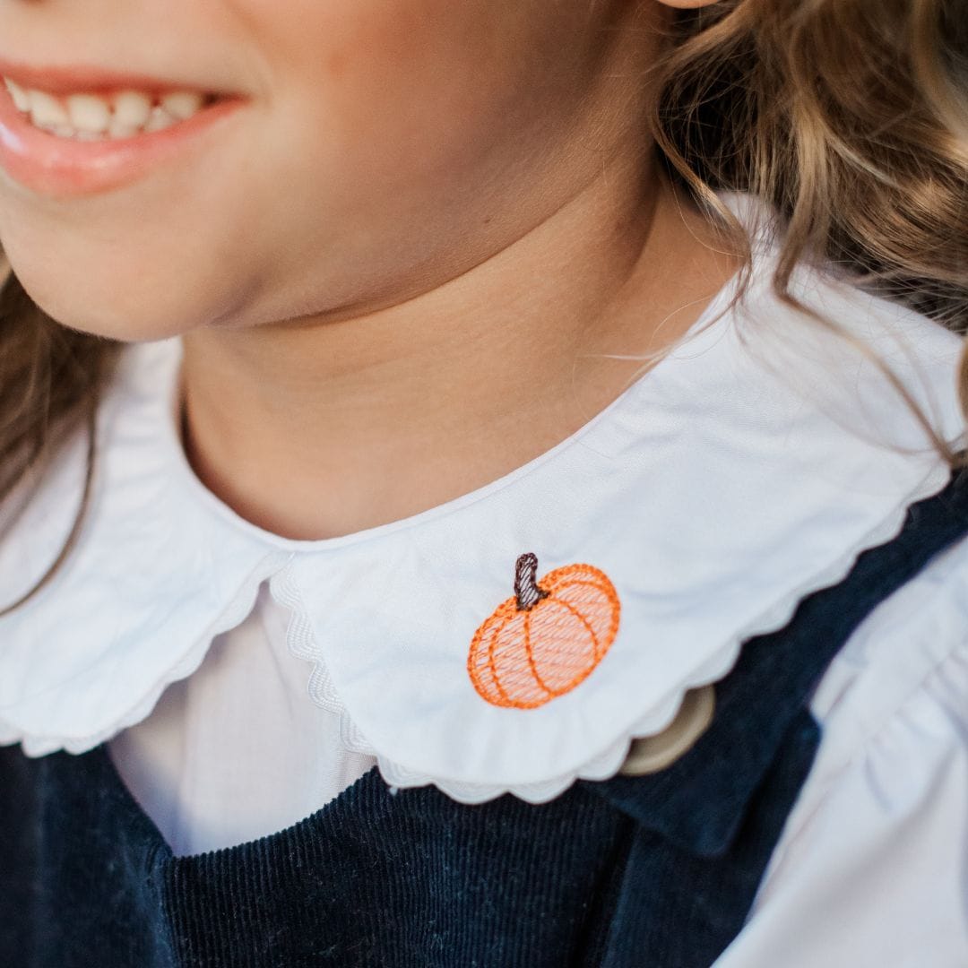 Girls Pumpkin Peter Pan Bodysuit