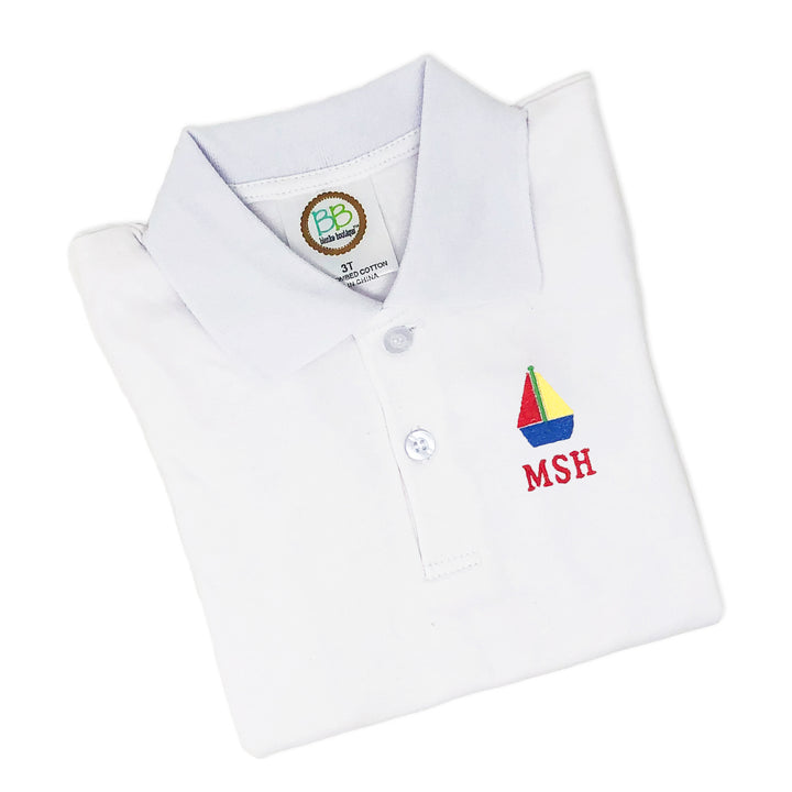 Personalized Sailboat Golf Shirt