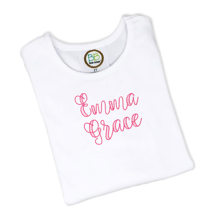 Girls Personalized Embroidered Shirt