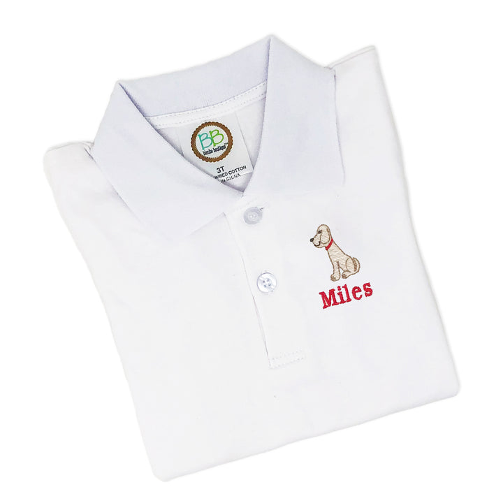 Personalized Puppy Dog Golf Shirt