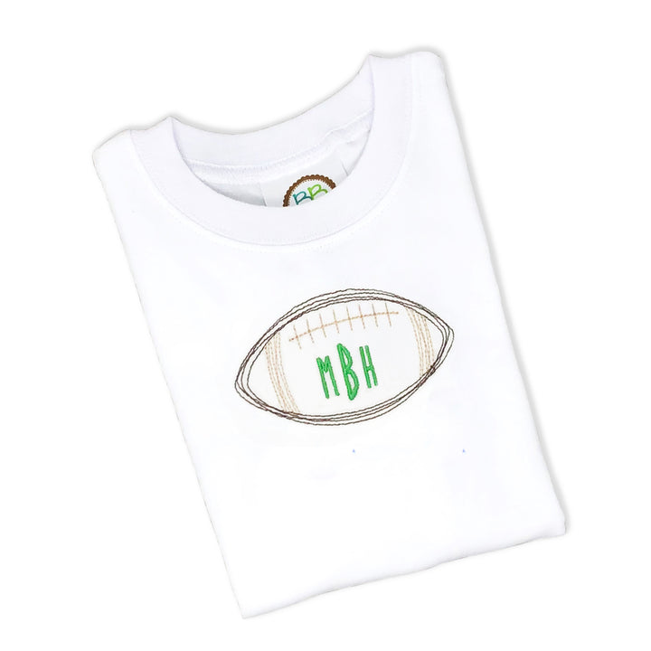 Boys Monogrammed Football Shirt