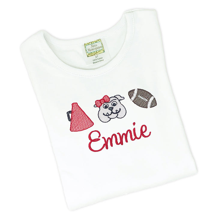 Girls Bulldog Tee