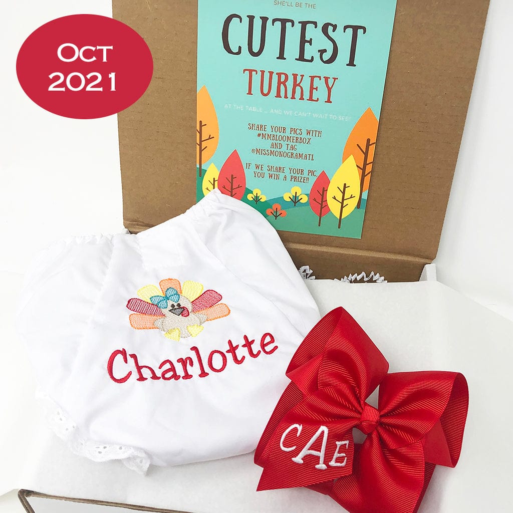 Oct 2021 Cutest Turkey gift set with Charlotte's name