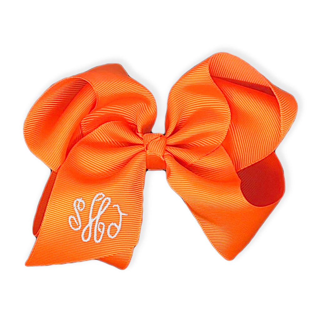 Orange Bow-Miss Monogram