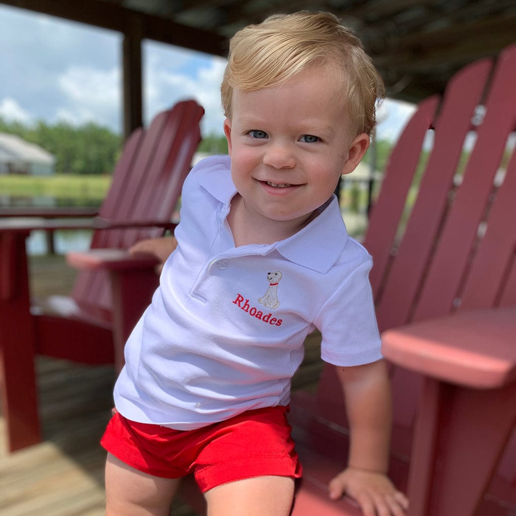 Monogrammed Puppy Dog Golf Shirt