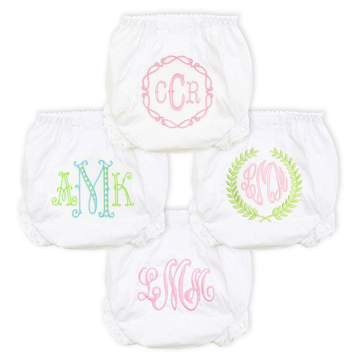 Pink & Green Personalized Diaper Cover Set